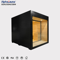 Sauna extérieur en bois Alphasauna, design moderne et élégant de haute qualité, bois personnalisable, vente directe d'usine