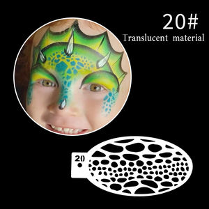 <span class=keywords><strong>Peinture</strong></span> faciale réutilisable de haute qualité pour enfants avec des motifs d'animaux, vente en gros d'usine - Product Image 3