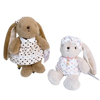Poupées apaisantes en coton PP en peluche lapin dessin animé lapin à longues oreilles jouets en peluche pour enfants Angela Factory vente en gros