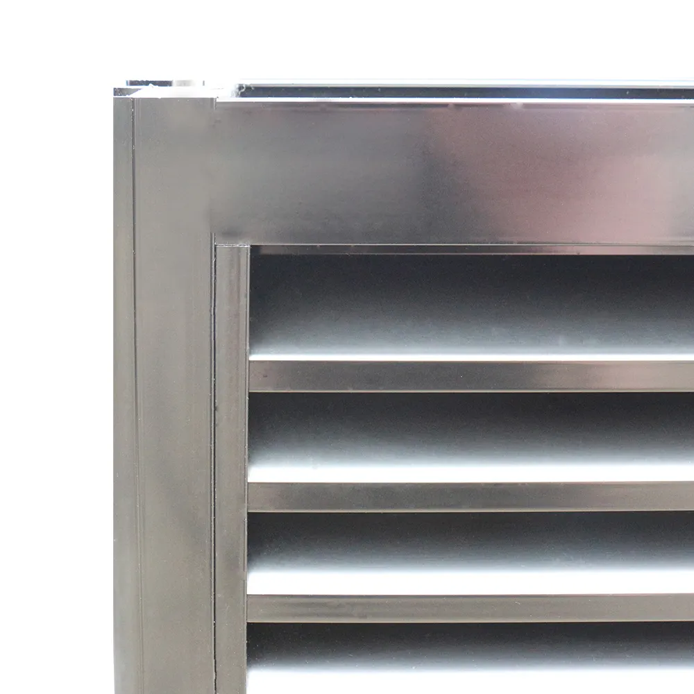 Persiana de aluminio para ventanas, marco de aluminio con aislamiento acústico, fija y ajustable