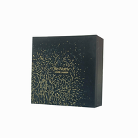 Boîte d'emballage cosmétique de luxe STPP en carton rigide pour flacon de lotion, avec insert en papier doré, coffret cadeau pour flacon cosmétique