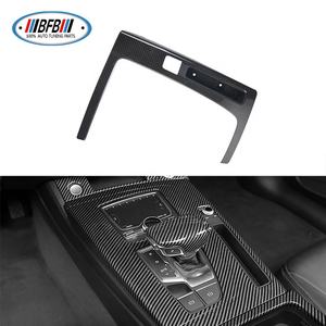 Cubierta de repuesto para salpicadero, embellecedores interiores de fibra de carbono Real para coche, 7 Uds. Para <span class=keywords><strong>Audi</strong></span> <span class=keywords><strong>Q5</strong></span> <span class=keywords><strong>2018</strong></span> - Product Image 2