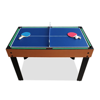 Table de jeux multifonction 9 en 1 avec coussin en caoutchouc, couleur personnalisable, Double Star SZX-S16, MDF, baby-foot, hockey sur air, billard, tennis de table