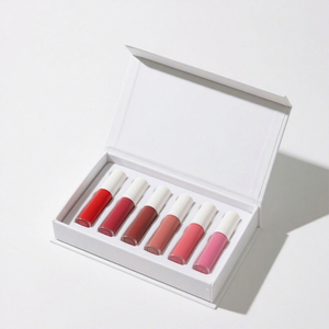 FX Eu Hot Sell Coffrets Cadeaux Rigid Magnetic Paper Cardboard Luxury Design Lipstick Box Packaging Custom - Product Image 1