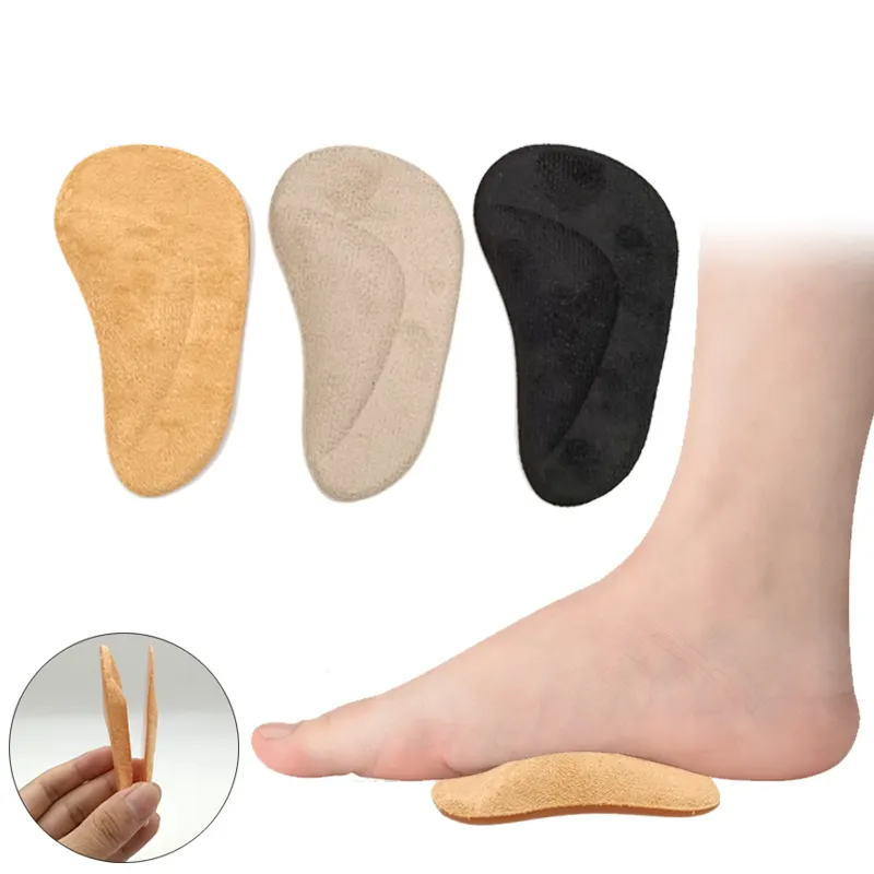 Bantal Penopang Lengkungan Kaki, Gel Lembut Sol Lengkungan Kaki untuk Plantar Fasciitis Pereda Nyeri untuk Wanita dan Pria