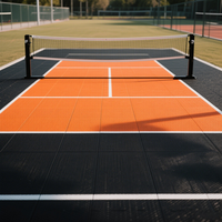 Directement de l'usine : Revêtement de terrain de pickleball extérieur en polypropylène à grille, système de fixation élastique, réduction sur le volume