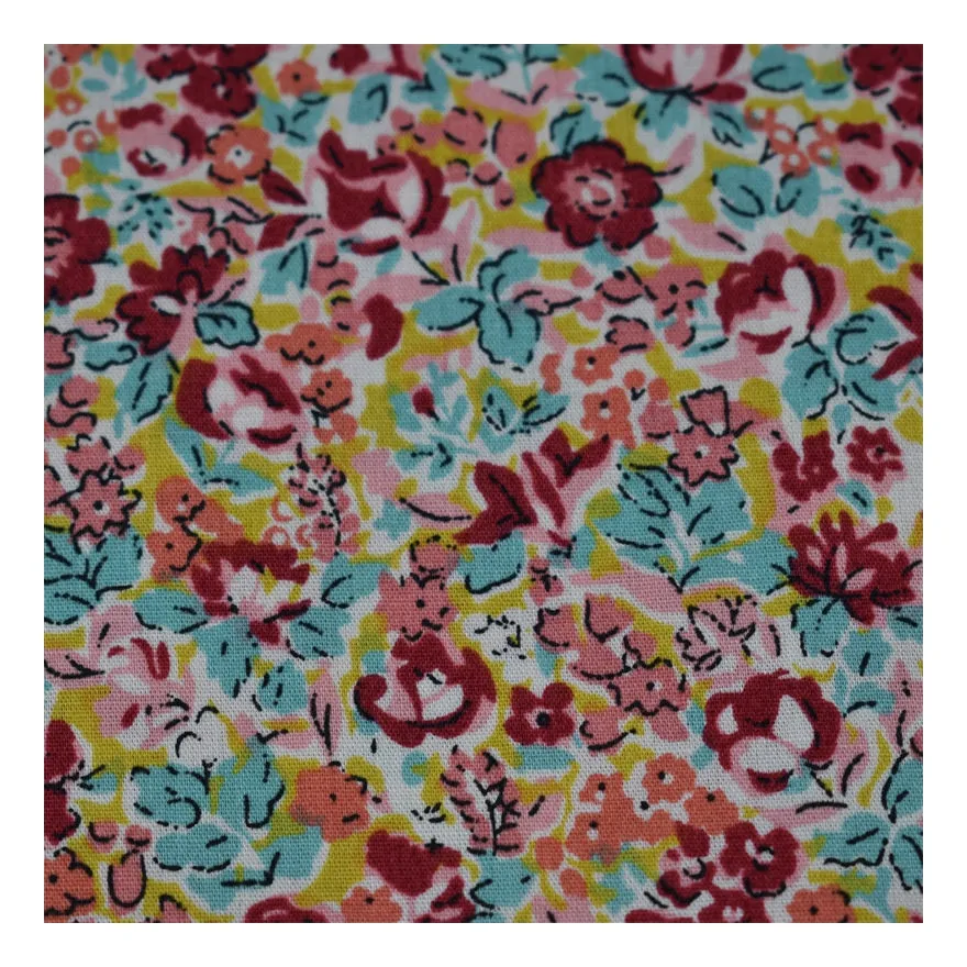 Small Floral Stock Lot Baumwolle Flanell Stoff Hochwertiger Plain Print mit gefärbtem Flanell Kinder hemd
