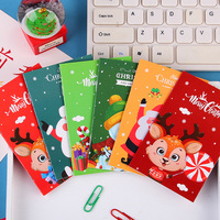 Kleine A3 Cartoon Weihnachten gedruckt Notebook tragbare Tasche Notizblock Student Kinder Urlaub Geschenk Großhandel kleine Weihnachten