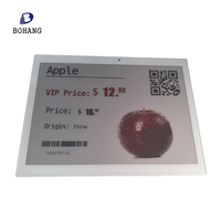 Bohang13.3inch Tienda de pantalla grande Etiqueta de precio electrónica Bluetooth Inalámbrico Recargable ESL Sistema inteligente Etiqueta de estante electrónico
