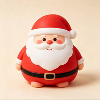 Jouet Squishy Bonhomme de Neige de Noël à Remontée Lente, Anti-Stress, Cadeau de Fêtes pour Enfants et Adultes