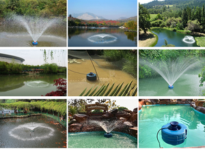 Motore DC <span class=keywords><strong>SFB</strong></span> 370W ad alta portata, aeratore galleggiante per fontana da giardino esterna con controller e pannello solare - Product Image 6