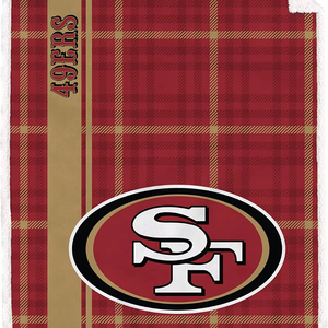 Bán buôn Mỹ đội bóng đá thiết kế 49S ER in Sherpa lông cừu ném chăn với logo - Product Image 4