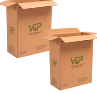 Boîte en carton ondulé extra large faite à la main, logo personnalisé, sacs isothermes pour déménagement et expédition, fabriqués au Vietnam, emballage vert