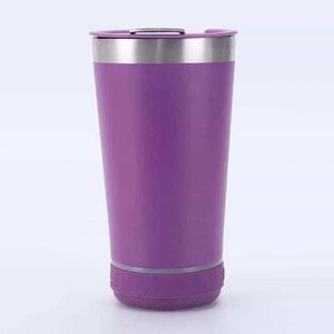 <b>Double</b> <b>Wall</b> Stainless Steel Thermos Cup With <b>Double</b> Mouth and Custom Color and Logo Gift Bottle With Bluetooth - Product Image 4