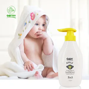 Q&Y 3-IN-1 no tears shampoo baby and conditioner soap baby shampoo Smooth and Moisturizing Baby Shampoo shower gel 2 IN 1