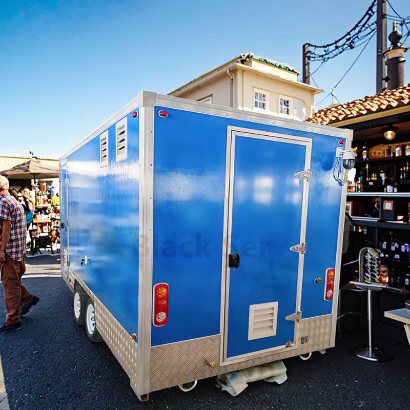 Coffee Trailer Two Doors Customized Fast