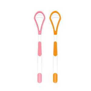 Nettoyant buccal grattoir à langue en silicone coloré de marque privée brosse de nettoyage grattoir à langue en plastique pour éliminer la mauvaise haleine - Product Image 6