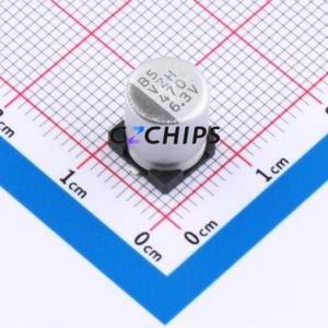 Condensador Electrolítico de Aluminio SMD VZH471M0JTR-0810, D8xL10mm 470uF 20% 6.3V 8mm - Product Image 1