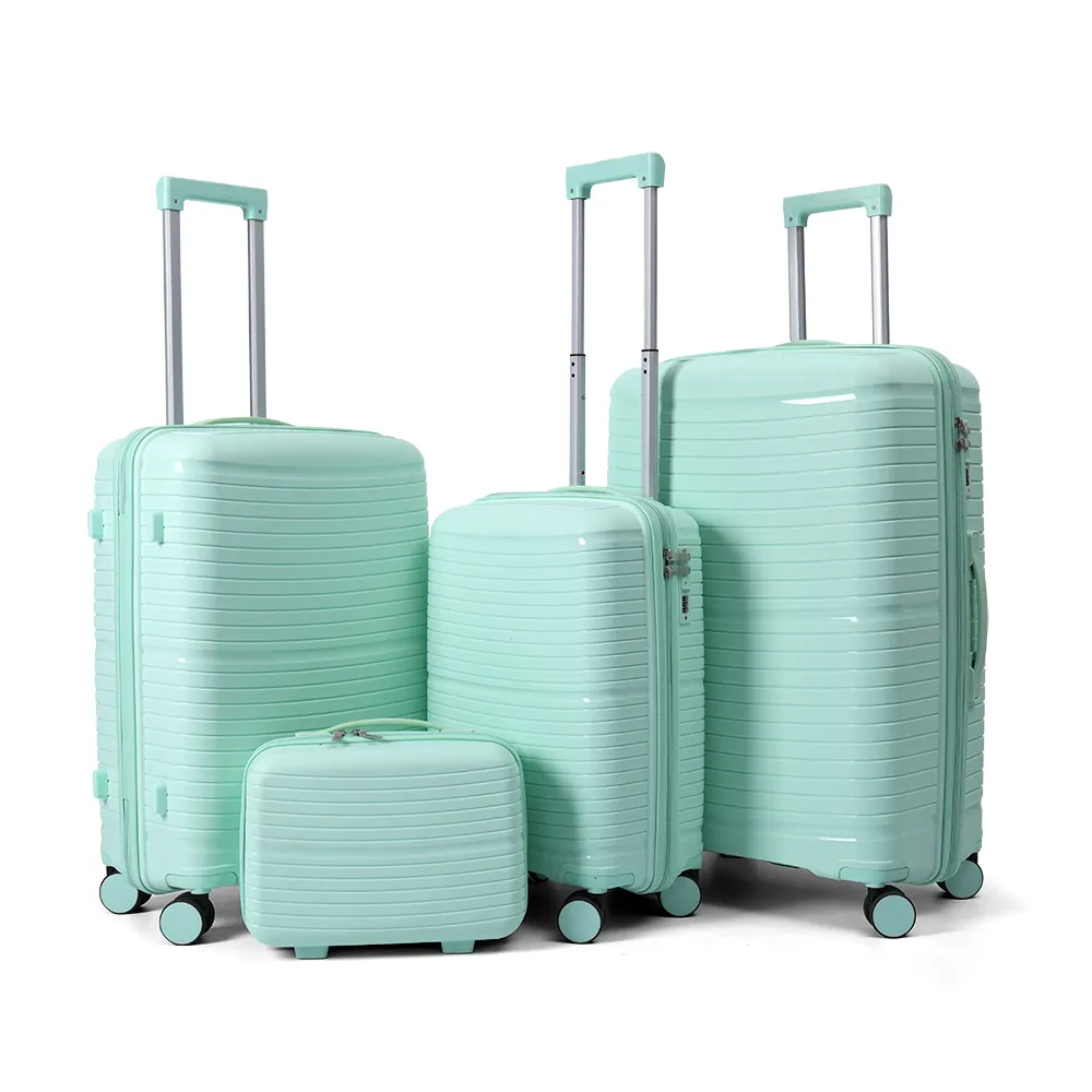 סיטונאי נסיעות מותאמות אישית מזוודות PP תיק מטען אישיות ייחודית 3 יחידות סט 20 24 28 עבור חיי היומיום ערכות מזוודות עגלה