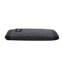 Dompet Lipat Tiga Poliester Kustom dengan Resleting, Kantong Uang, Penutup Velcro, Aman, Portabel, dan Tempat Kartu
