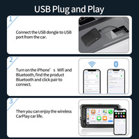 Bosstar con cable Carplay a carplay inalámbrico dongle AI Smart Magic Box Android Auto adaptador inalámbrico de caja inteligente