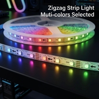 Tira de Luces LED en Forma de S, 12V WS2815, Cobre, Inteligente, Zigzag, RGB, Direccionable, DMX512, IP33, para Iluminación de Letreros de Hotel