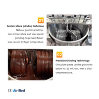 Nouvelle machine à raffiner et mélanger le cacao, les noix, le maïs et le chocolat, capacité 5kg-100kg, en acier inoxydable 304, longue durée de vie, pour usage domestique