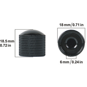 Perilla de Control de Volumen y Tono para Guitarra y Bajo, Metálica, Pulida, Duradera, Repuesto - Product Image 2