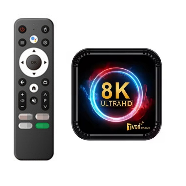 High Quality TV98 RK3528 Android 13 TV Box 8K 4K HD Rockchip Processor 2GB RAM 16GB Storage