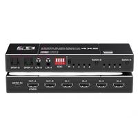 Hardrock pour 2.0 4x2 Matrix avec double audio 4K/60Hz EDID, construction métallique, Plug&Play, garantie 1 an, certifié FCC CE ROHS
