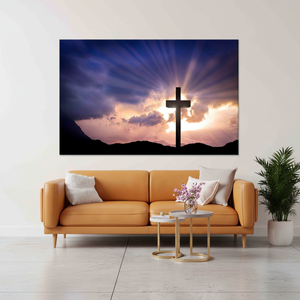 Resurrección Sagrada: Lienzo Impreso para Decoración Espiritual del Hogar, Lienzo Enrollado - Product Image 3
