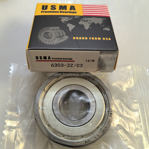 ตลับลูกปืนคุณภาพสูง USMA รุ่น 6301 2Z 6301 RS ตลับลูกปืนมอเตอร์ไซค์ 6301 2RS 15/37/12 ตลับลูกปืนเม็ดกลมร่องลึก 6301 - Product Image 1