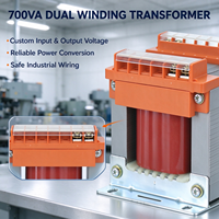 Transformateur abaisseur monophasé haute efficacité 700VA, tension personnalisée pour équipement d'automatisation industrielle