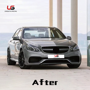 ชุดคิตตัวถังอะไหล่รถยนต์,สำหรับ Mercedes Benz E63 2011-2015ดัดแปลงเป็น <span class=keywords><strong>W212</strong></span> AMG สไตล์กันชนหน้าพร้อมกระจังหน้า E63