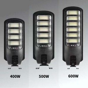 ไฟถนน LED พลังงานแสงอาทิตย์ 400 500 600W รีโมทคอนโทรลติดผนังกลางแจ้งกันน้ำอลูมิเนียมอัลลอยด์ - Product Image 1