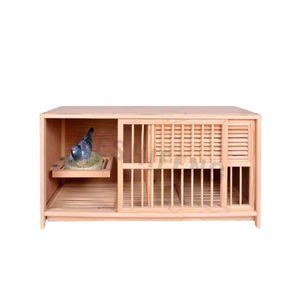 Jaula Moderna <span class=keywords><strong>de</strong></span> Madera Anti-Interferencias para Animales, Nido con Botones para Cría <span class=keywords><strong>de</strong></span> Palomas, Casa para Gatos, Conejera para Cobayas, Interior y Exterior - Product Image 4