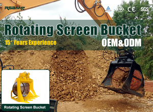 Rsbm <span class=keywords><strong>OEM</strong></span> Máy Xúc Quay Sàng Lọc Xô Đất 360 Quay Phân Loại Sàng Lọc Xô - Product Image 6