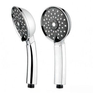 Pommeau de douche à main trois fonctions avec jet réglable, rond, en ABS - Product Image 3