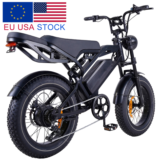 USA Stock 30 MPH 1OOOw E-bike Ebike Fatbike A20 Fat Tire Electric E Bike for Adults Lithium Battery Electric Bicycle Hybrid Bike