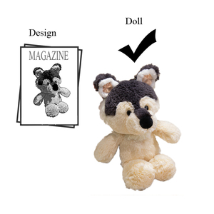 Eco-friendly Custom lupo roba giocattoli Super morbido peluche soffice animali per i bambini per giocare PP cotone riempito con fodera in rete - Product Image 4