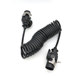 Cable de enlace de remolque EBS ABS en espiral retráctil de alta calidad Cable de resorte eléctrico de 7 pines - Product Image 4
