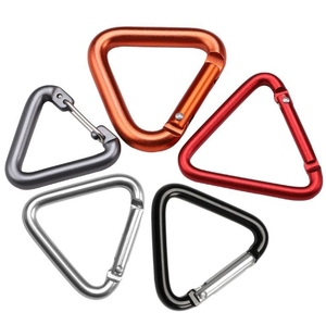 30mm 40mm 50mm aleación de aluminio Clip triángulo escalada hebilla bloqueo pesado Camping gancho triángulo resorte mosquetones - Product Image 4