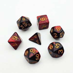 Juego de dados poliédricos de doble color personalizados al por mayor-Juego de dados poliédricos de mazmorras y dragones - Product Image 3