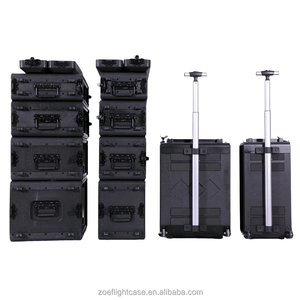 2U 3U 4U 6U plástico duro Profundidad de seguridad plástico 6U <span class=keywords><strong>Rack</strong></span> Case para <span class=keywords><strong>Shure</strong></span> Ulx4D a prueba de golpes negro Ata Amp <span class=keywords><strong>Rack</strong></span> Case dos puertas - Product Image 6
