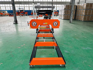 Tragbares Sägewerk für den Heimgebrauch mit Rädern Forstwirtschaftsmaschine Sägewerk Automatisches Holzbearbeitungs-Sägewerk mit TÜV CE-Zulassung - Product Image 4