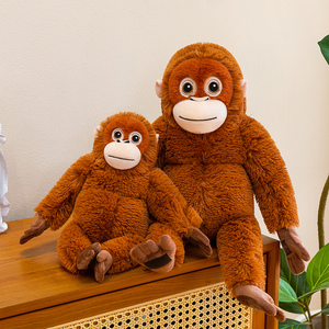 צעצוע קטיפה גורילה חוצה גבולות, בובת קוף מדומה, בובת בד, אורנגאוטן, סחר חוץ סיטונאי - Product Image 2