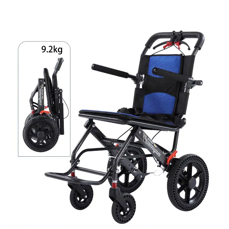 Kursi roda Manual aluminium, kursi roda mewah nyaman kualitas tinggi