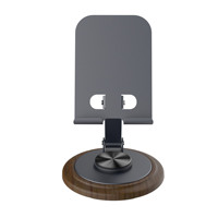 Support de téléphone pliable rotatif à 360° en bois et alliage, pour téléphones mobiles, tablettes, bureau, support paresseux pour regarder des diffusions en direct