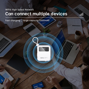 Actualización de red Wifi6 Tarjeta Sim Pocket Hotspot Wifi Router con batería de 5000Mah Soporte Función de Banco de energía - Product Image 2