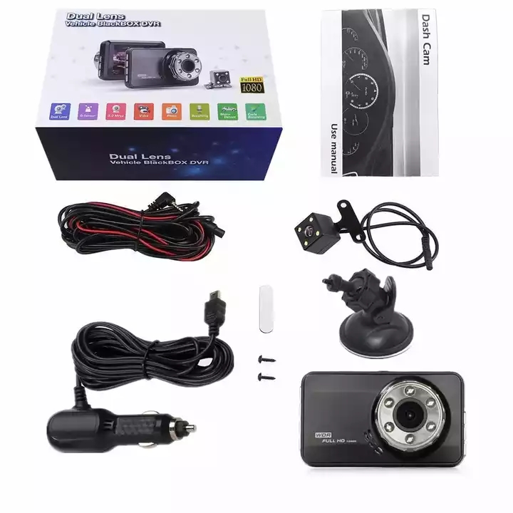 Dash Cam Dvr Front and Rear Rearview Car Dvr Camera Recorder Car 4k Car Parking Camera